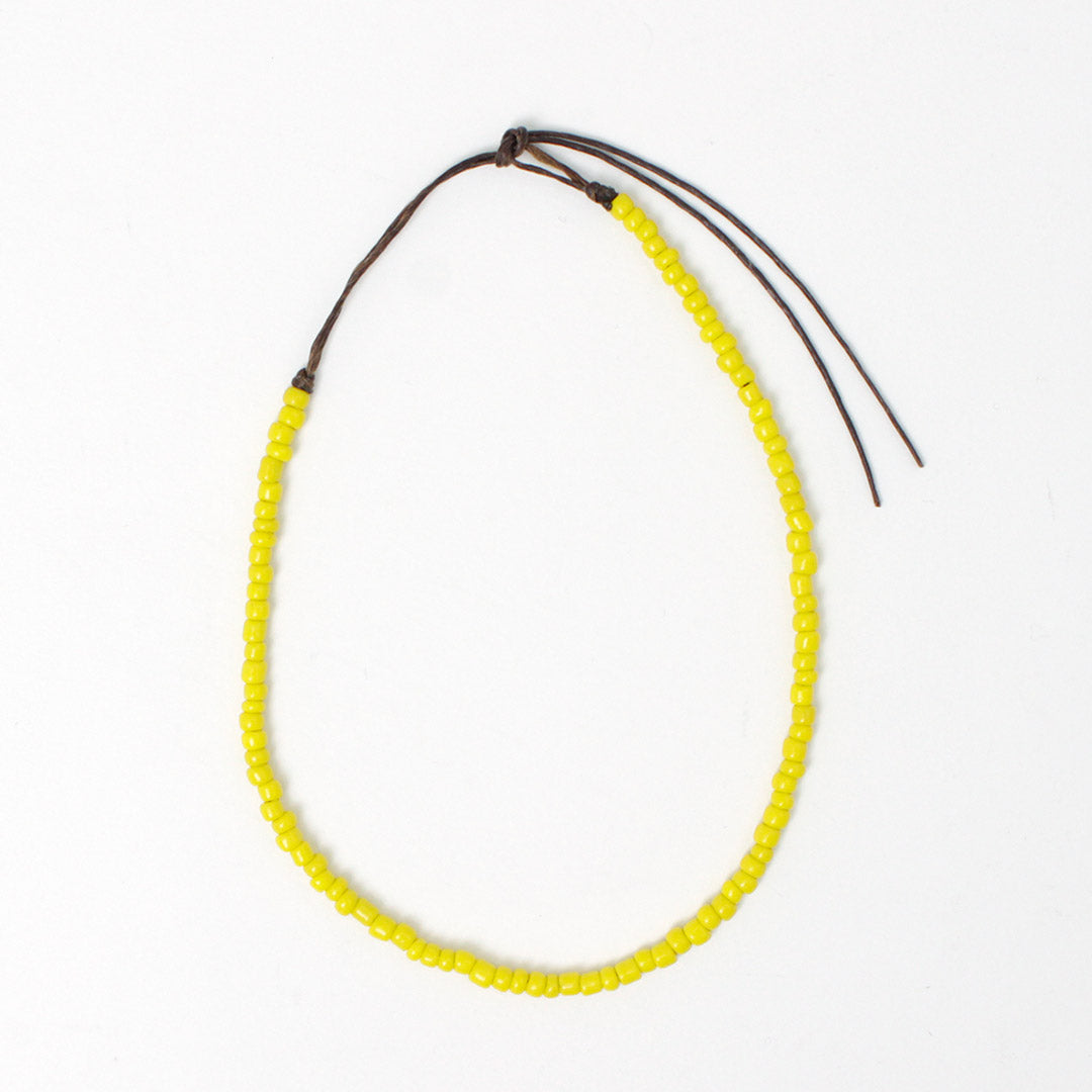 PHADUA / Solid glass bead anklet