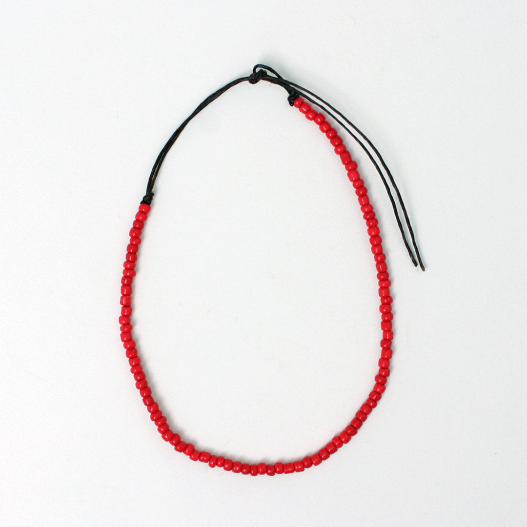 PHADUA / Solid glass bead anklet