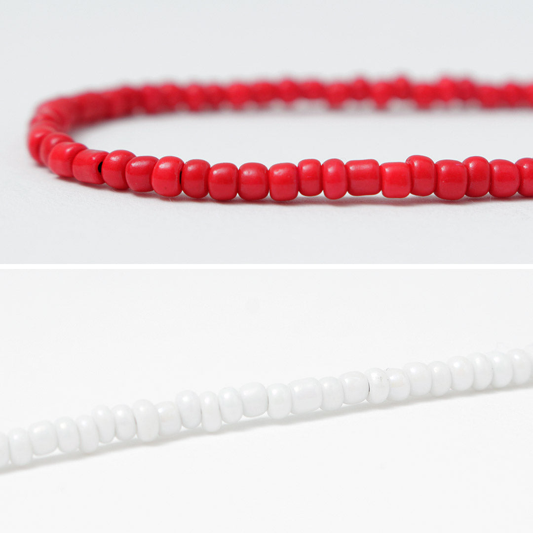 PHADUA / Solid glass bead anklet