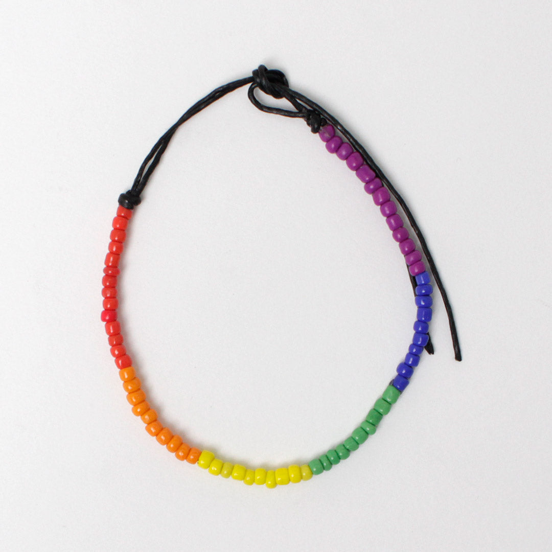 brazalete de phadua / multicolor de cuentas de vidrio