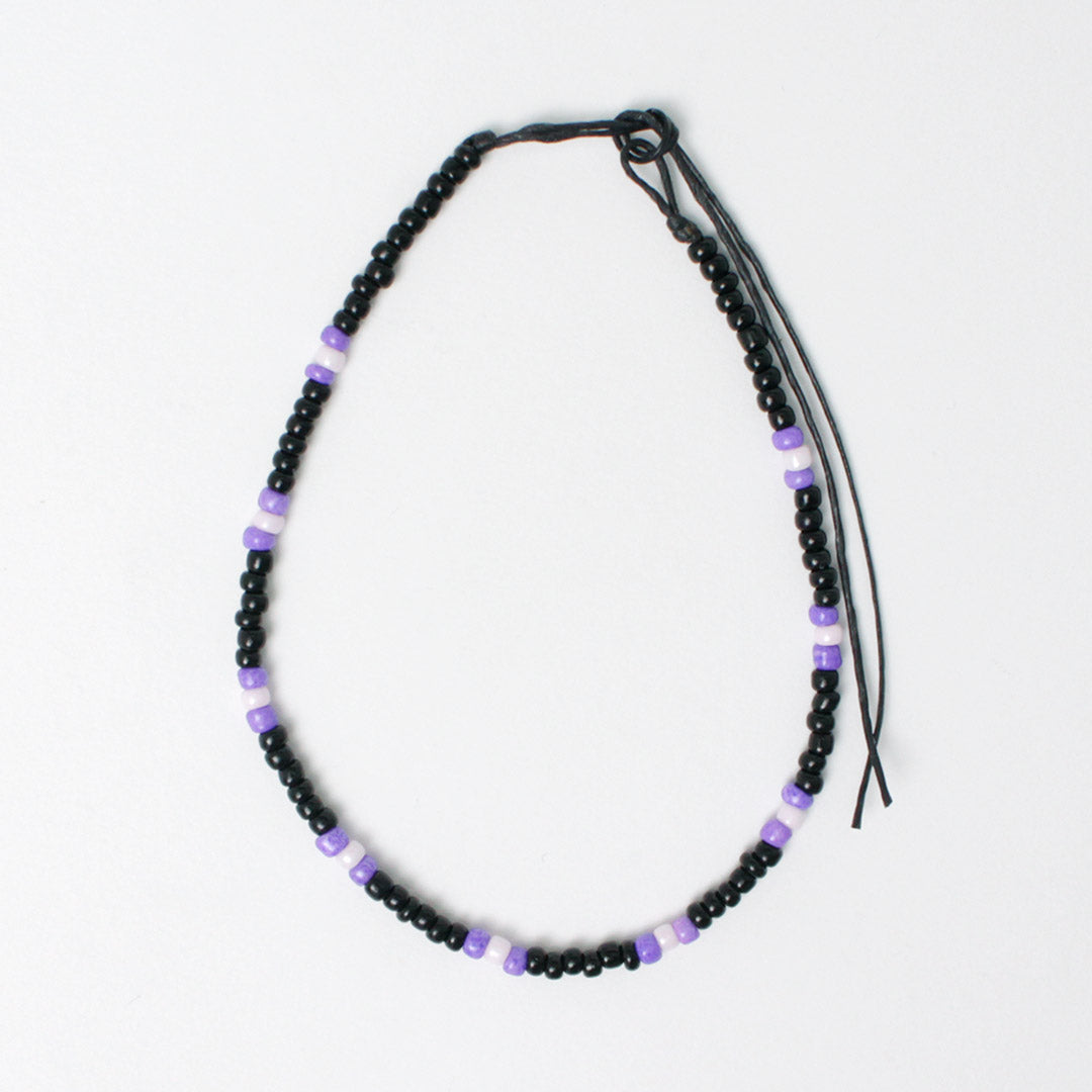 PHADUA / Multicolor glass bead anklet