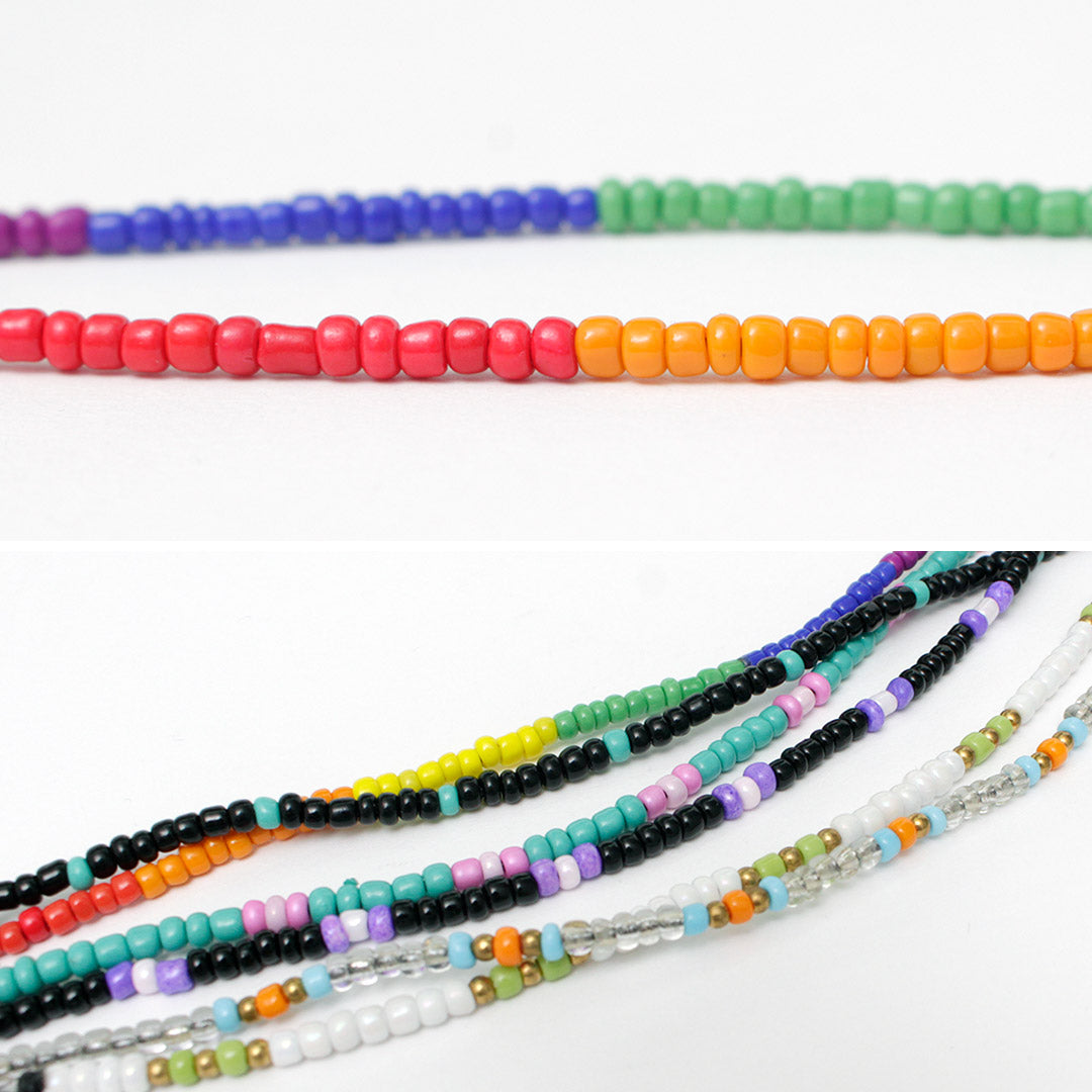 PHADUA / Multicolor glass bead anklet