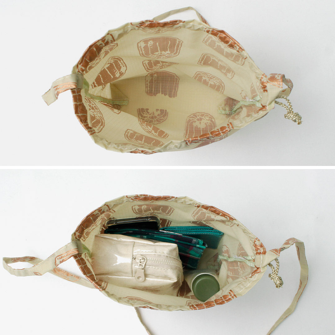 Bolso de hombro con lápiz nylon mikami / estampado