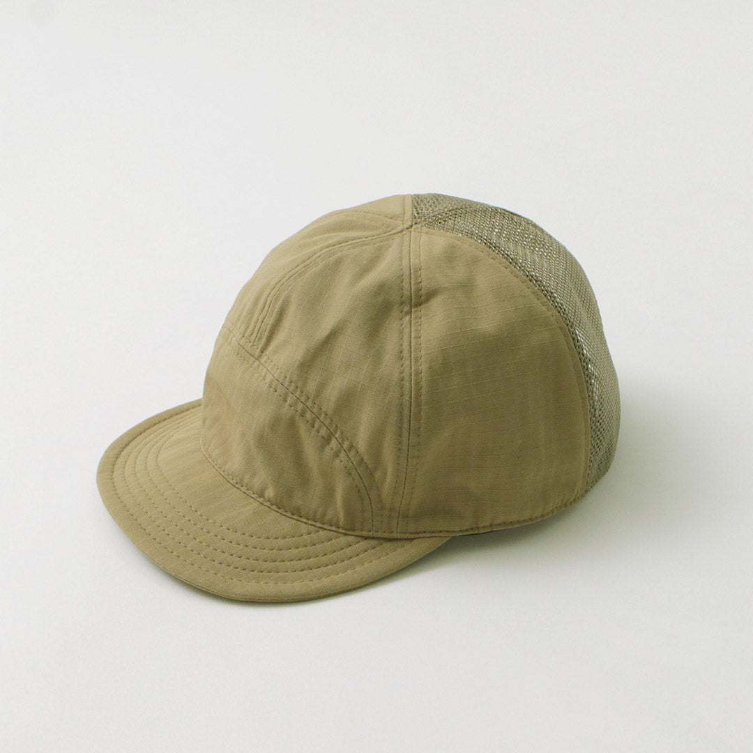 HIGHER / Cotton Nylon Ripstop 7 Panel Mesh Cap