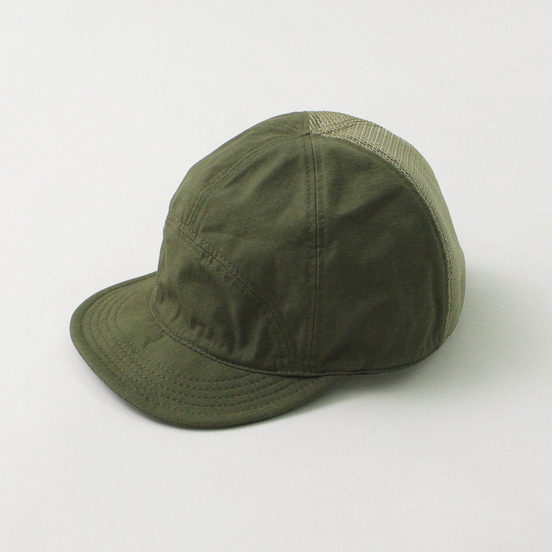 HIGHER / Cotton Nylon Ripstop 7 Panel Mesh Cap