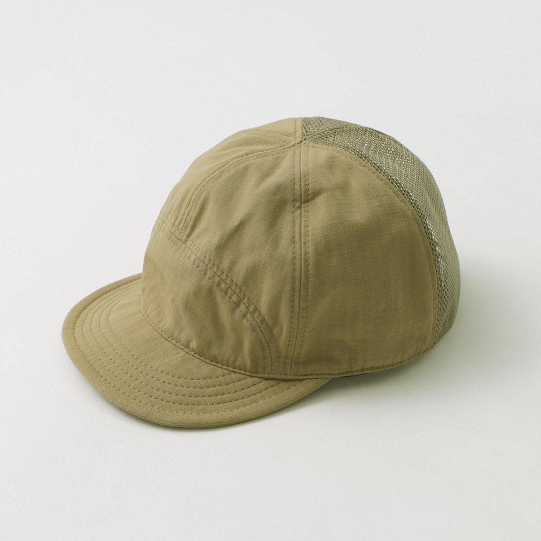 HIGHER / Cotton Nylon Ripstop 7 Panel Mesh Cap