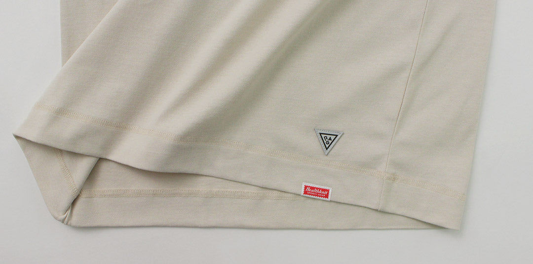 HEALTHKNIT / RAG Collaboration Open-End Dry Jersey Henley Neck T-shirt