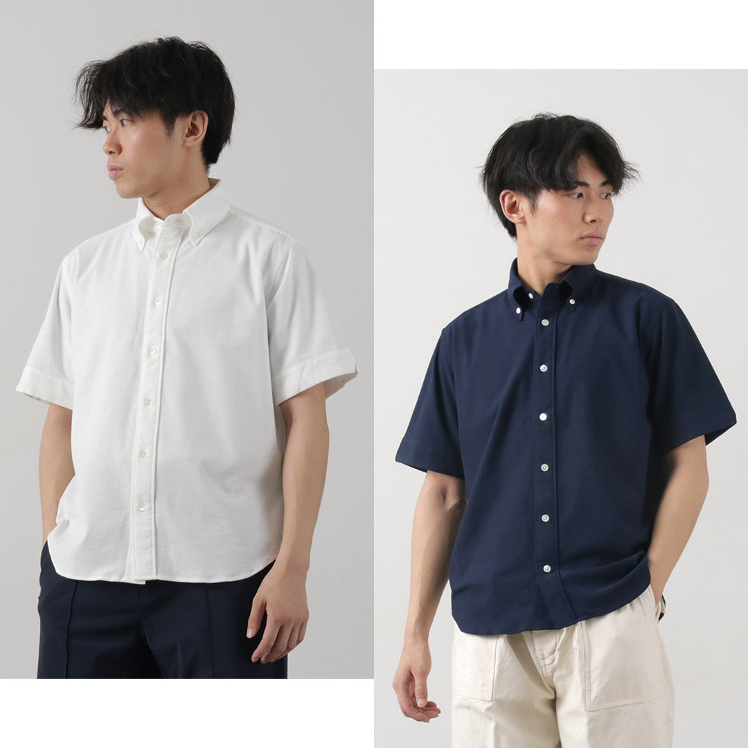 Rococo / pique短袖按鈕下襯衫