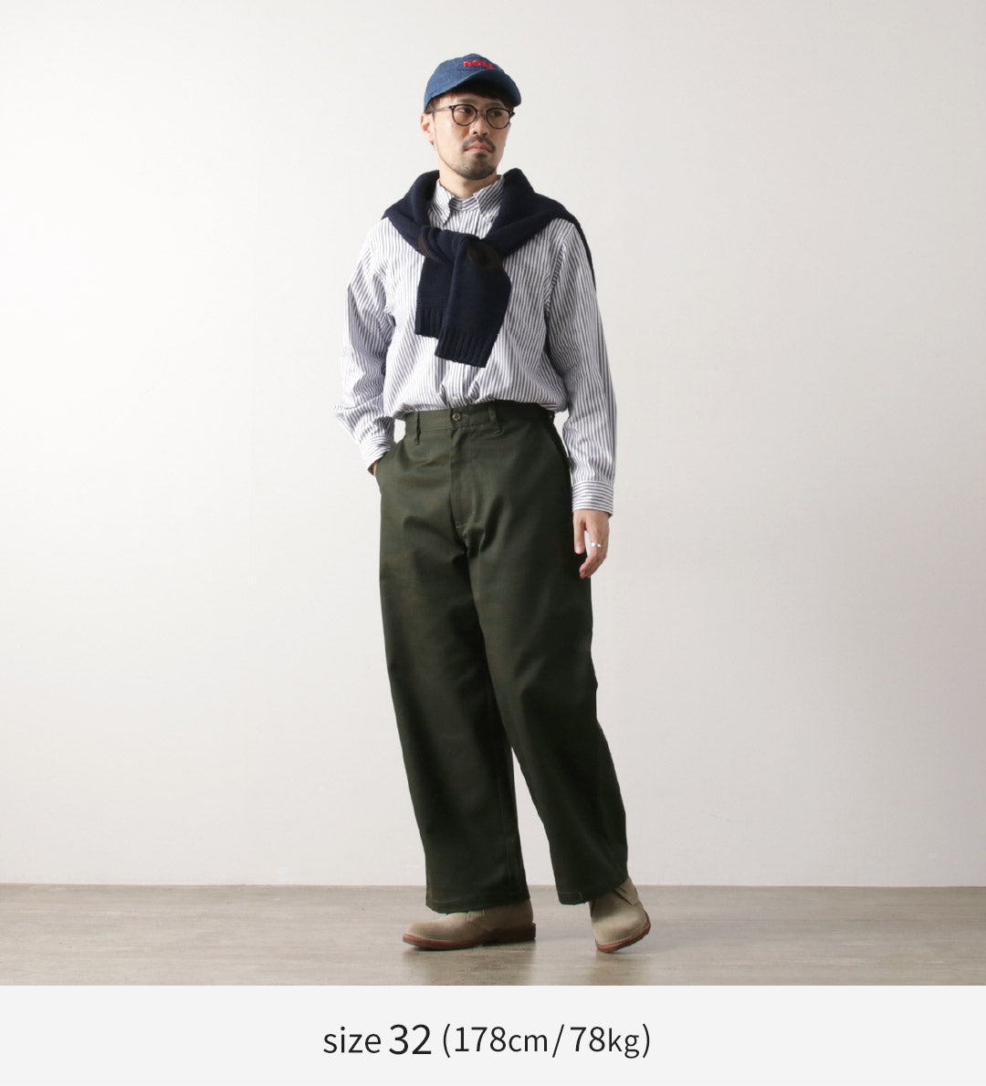 UNIVERSAL OVERALL / Heritage T/C Volume Trousers STONE CARVERE