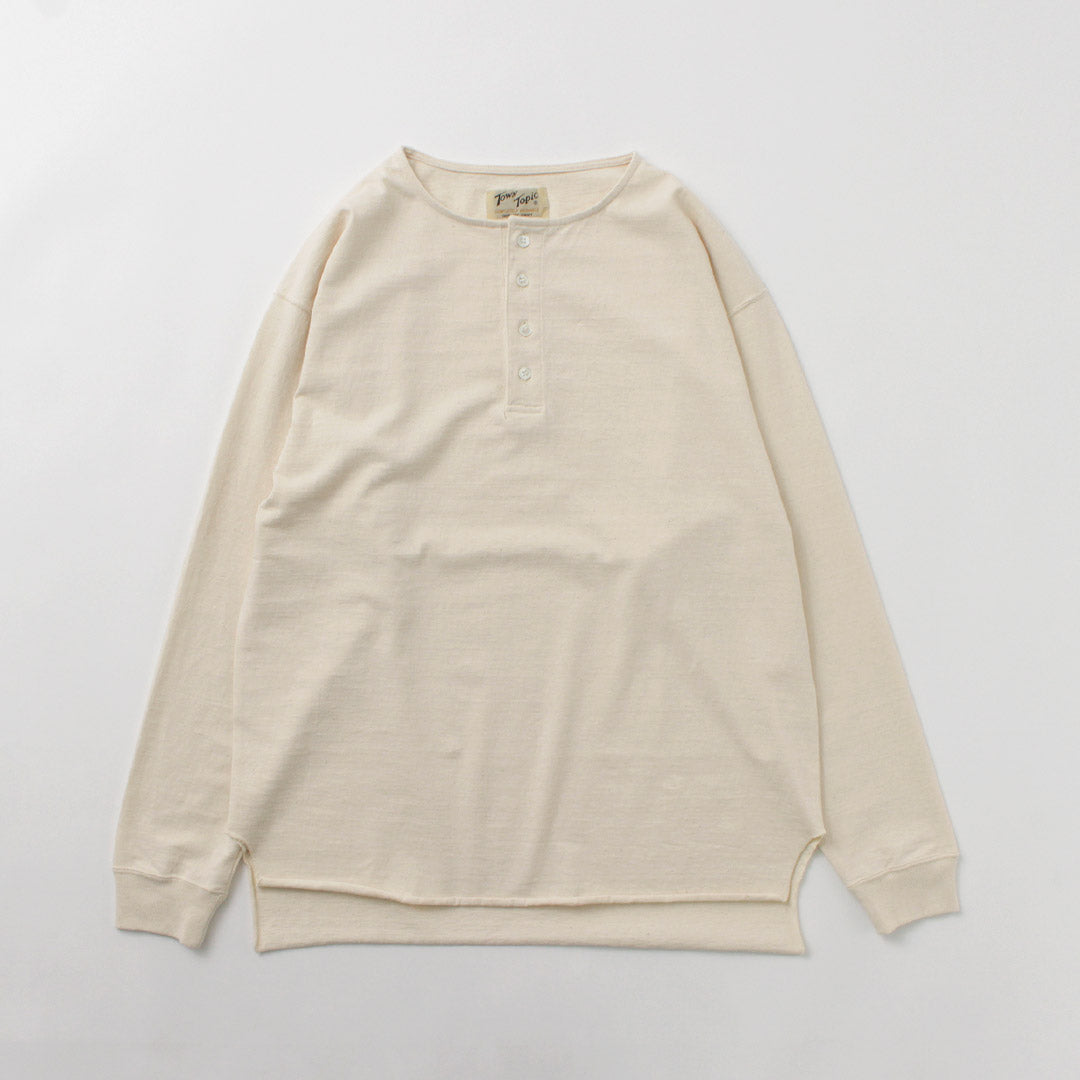 城镇主题 /脚踝Henley L / S T恤