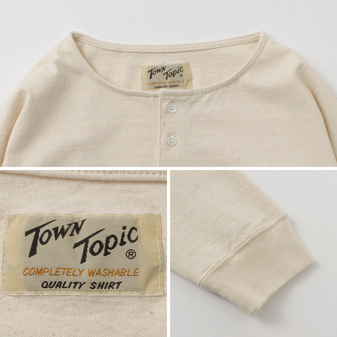 Tema de la ciudad / tobillo Henley L / s Tee