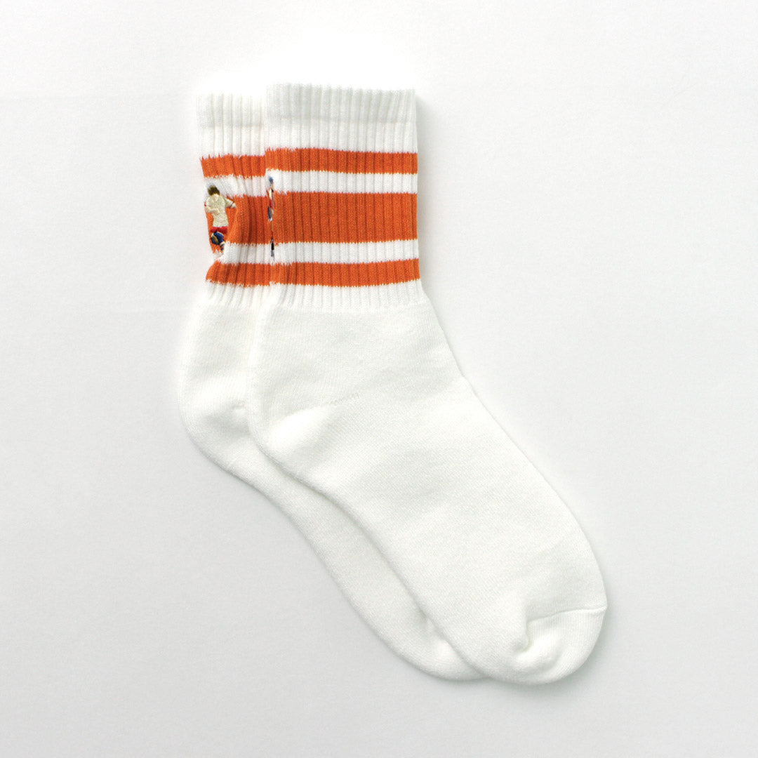 DECKA QUALITY SOCKS / Embroidered Skater Socks