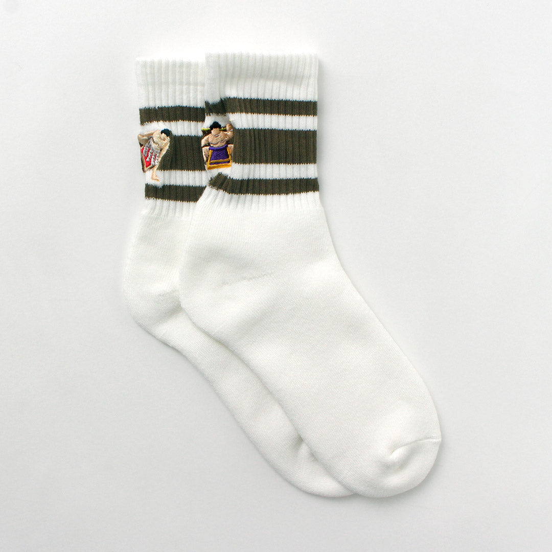 DECKA QUALITY SOCKS / Embroidered Skater Socks