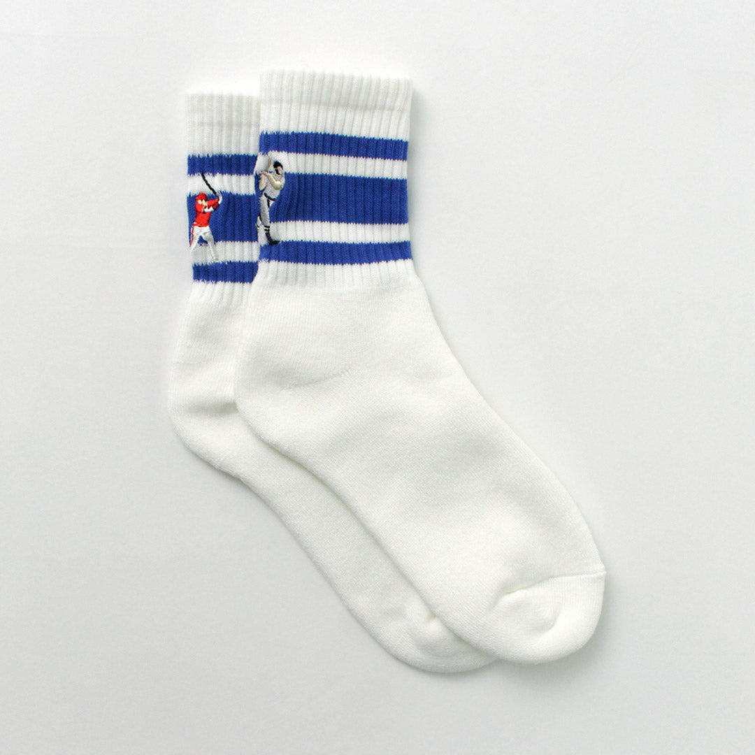 DECKA QUALITY SOCKS / Embroidered Skater Socks