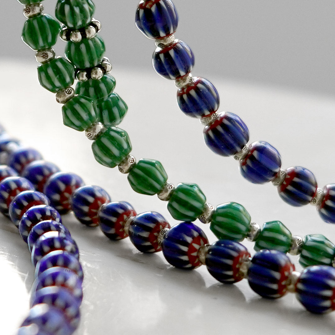 phaduA / Chevron Glass Bead Bracelet