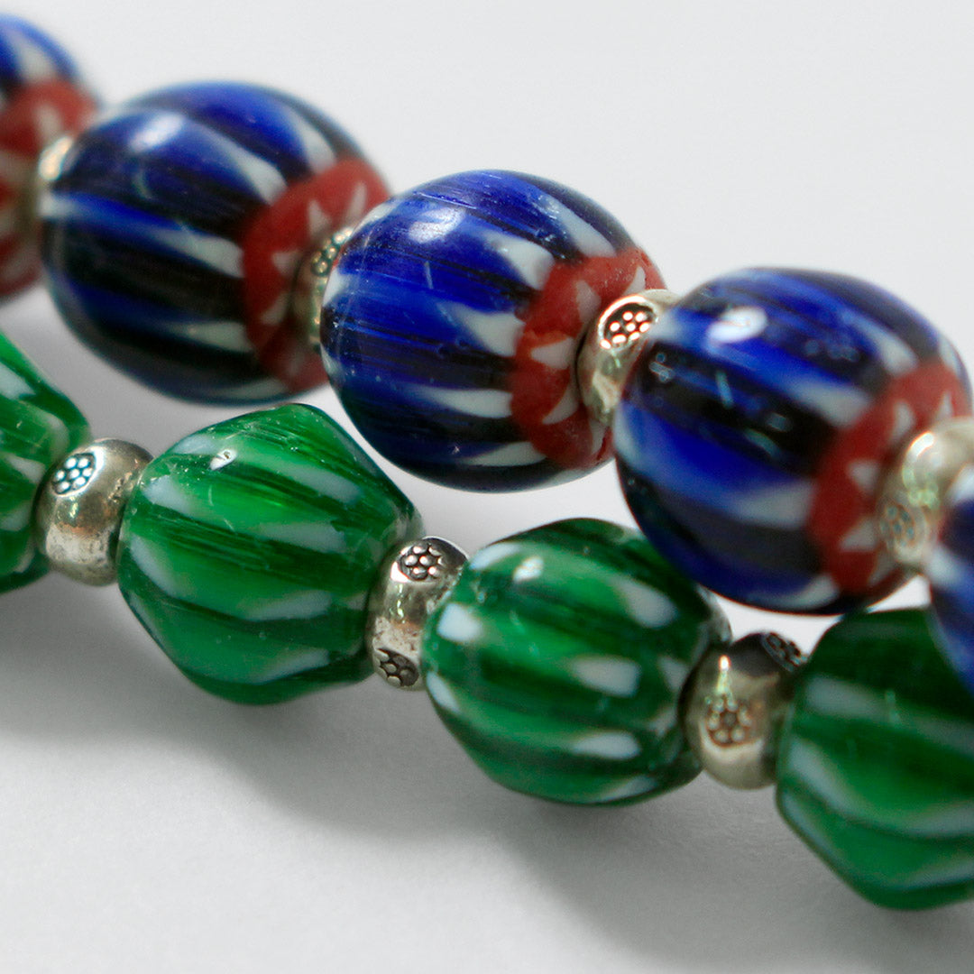 phaduA / Chevron Glass Bead Bracelet