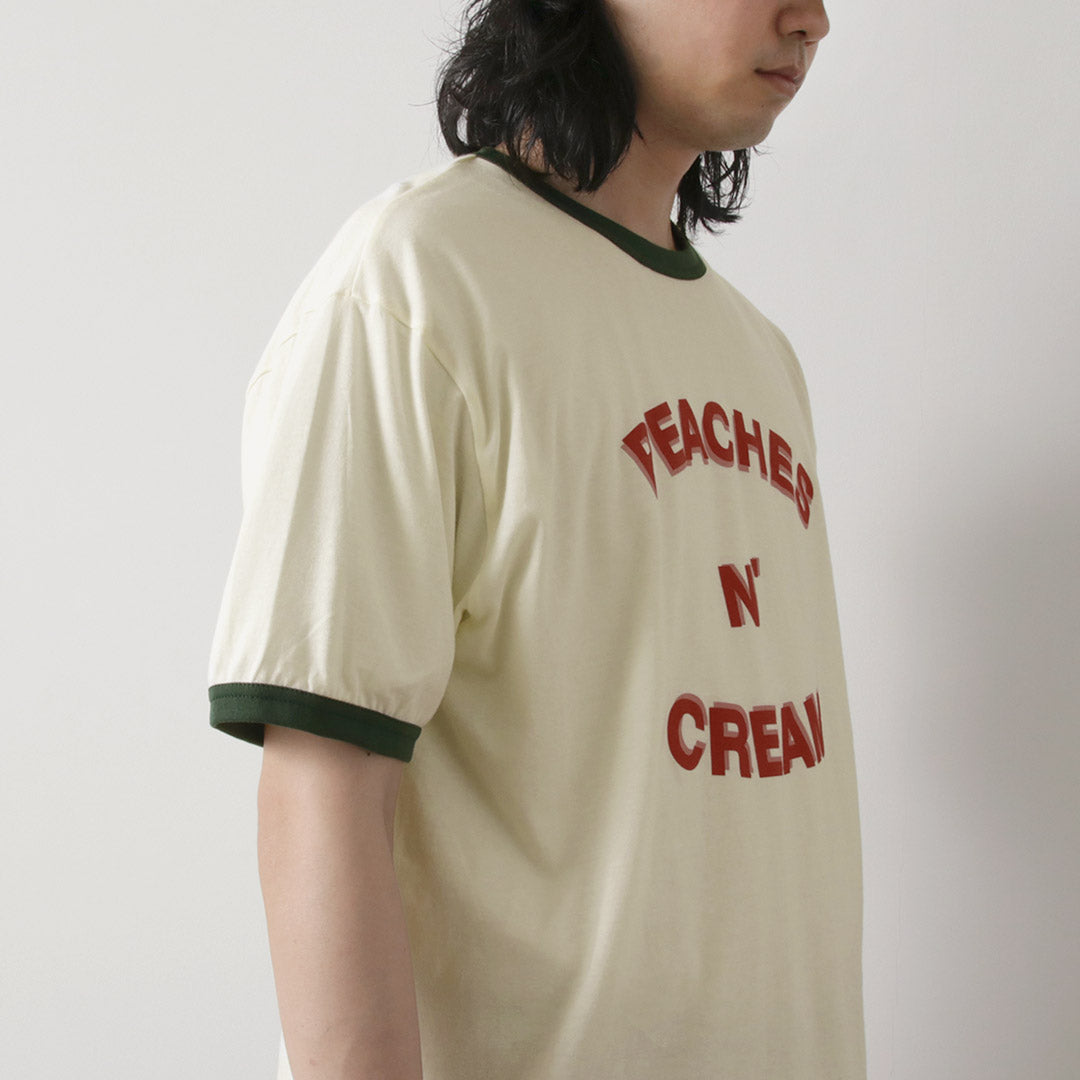 Hijo de la camiseta de queso / duraznos y crema