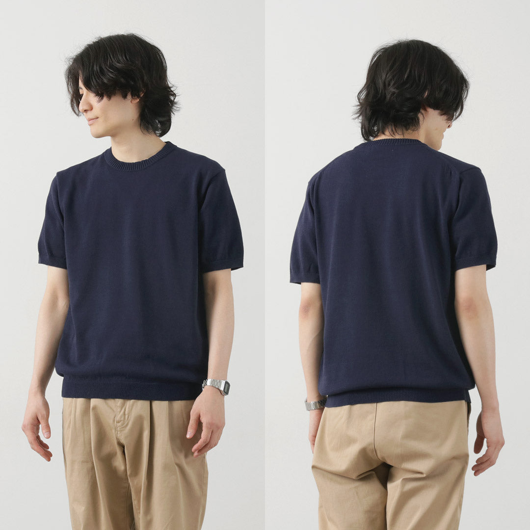 MOONCASTLE / Ice Cotton Crew Neck Short Sleeve Knit Tee