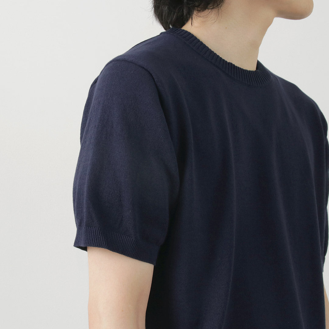 MOONCASTLE / Ice Cotton Crew Neck Short Sleeve Knit Tee