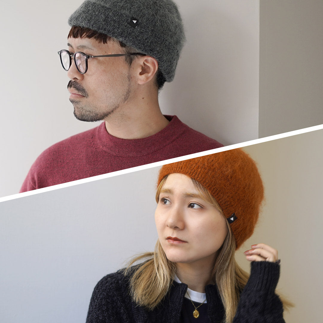 AND WANDER / Mohair Wool Knit Cap