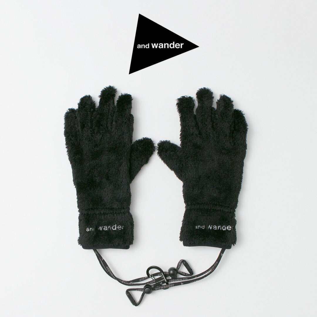 AND WANDER / High-Loft Fleece Gloves