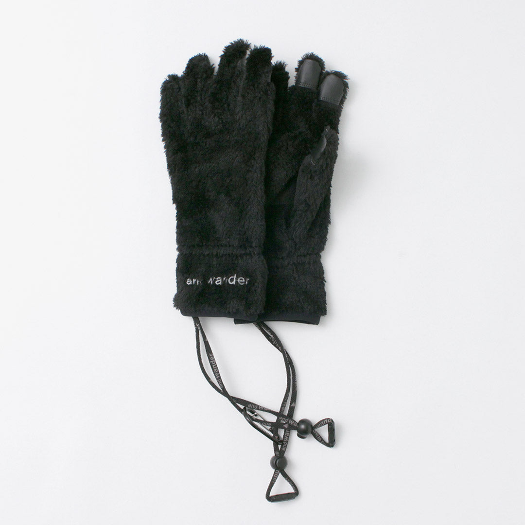 AND WANDER / High-Loft Fleece Gloves