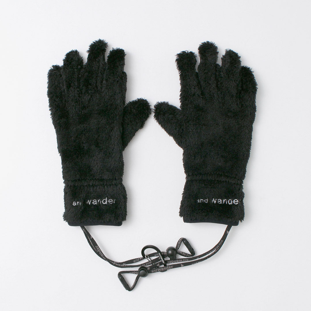 AND WANDER / High-Loft Fleece Gloves