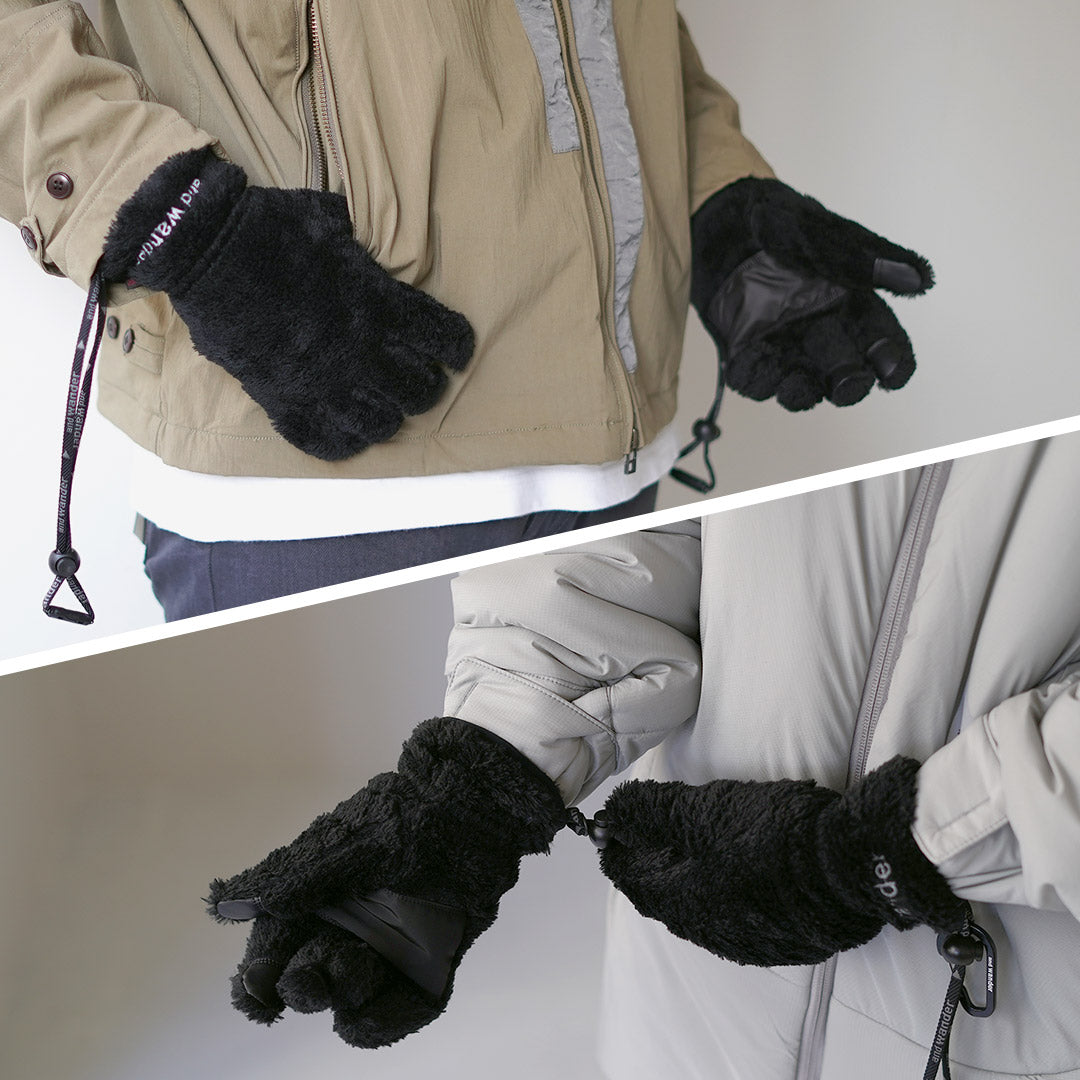 AND WANDER / High-Loft Fleece Gloves