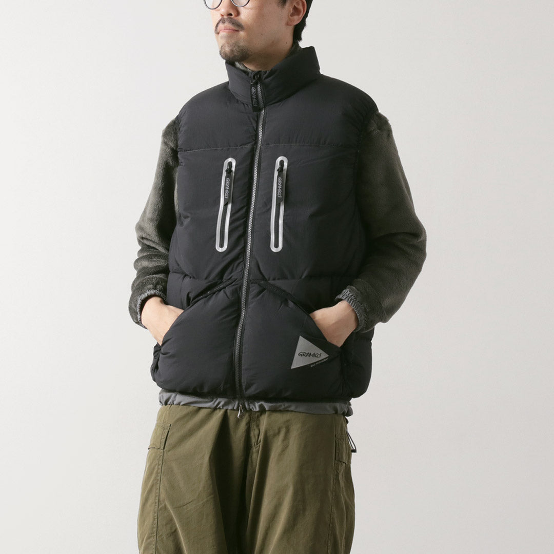 AND WANDER / Gramicci Down Vest