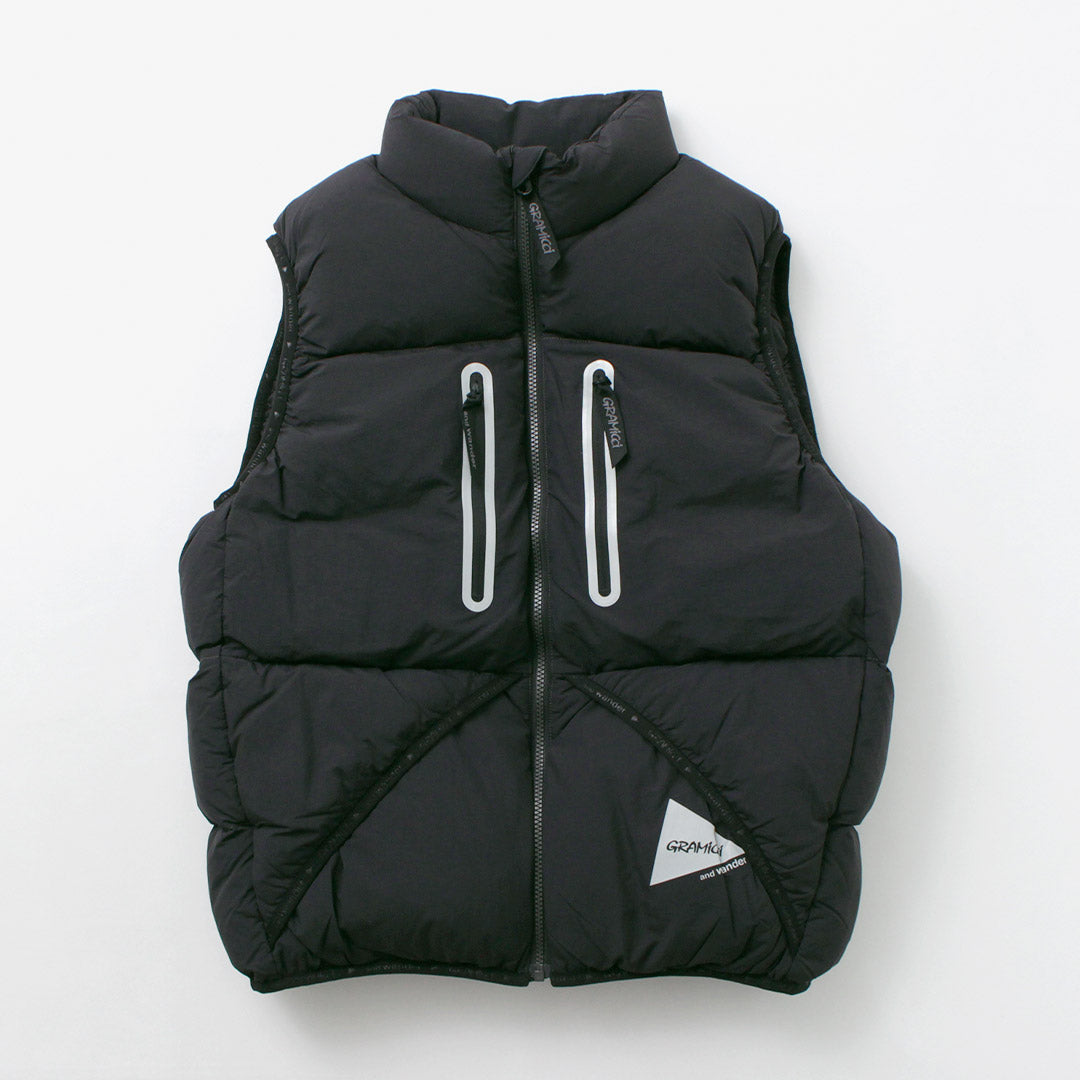 AND WANDER / Gramicci Down Vest