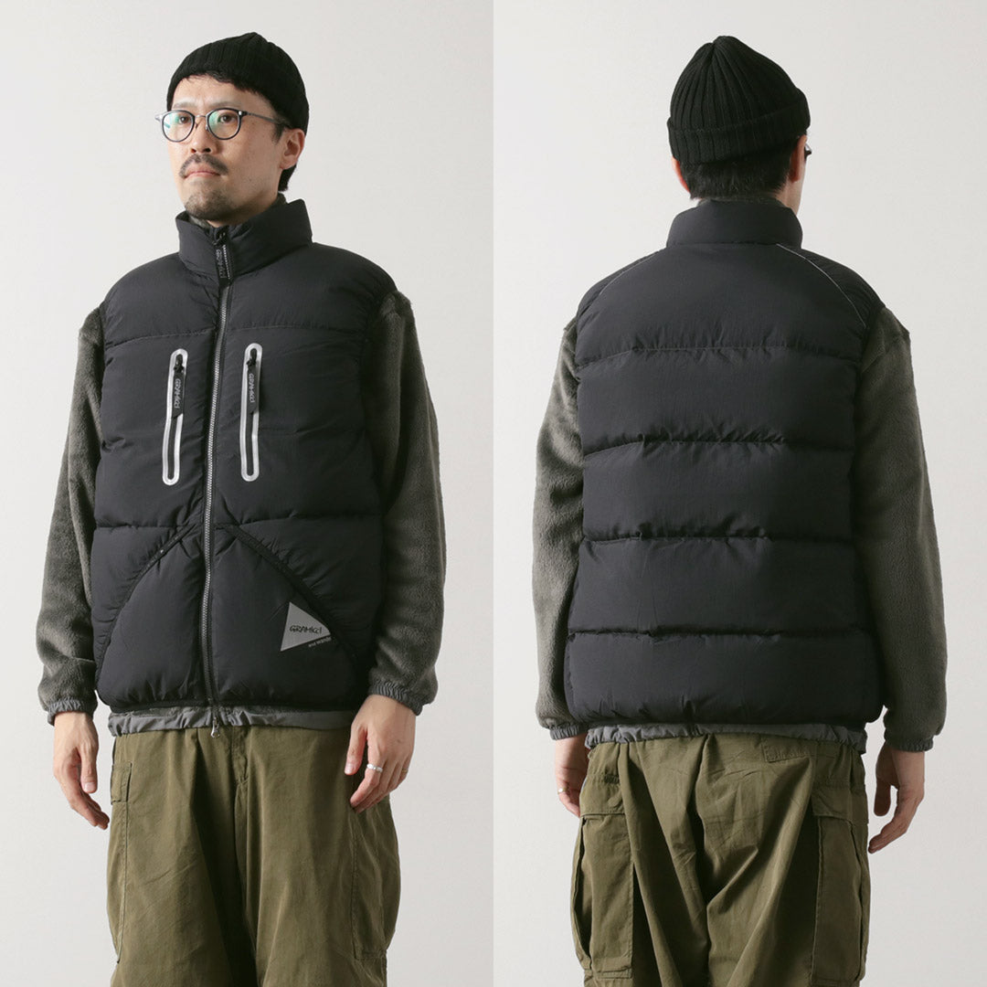 AND WANDER / Gramicci Down Vest