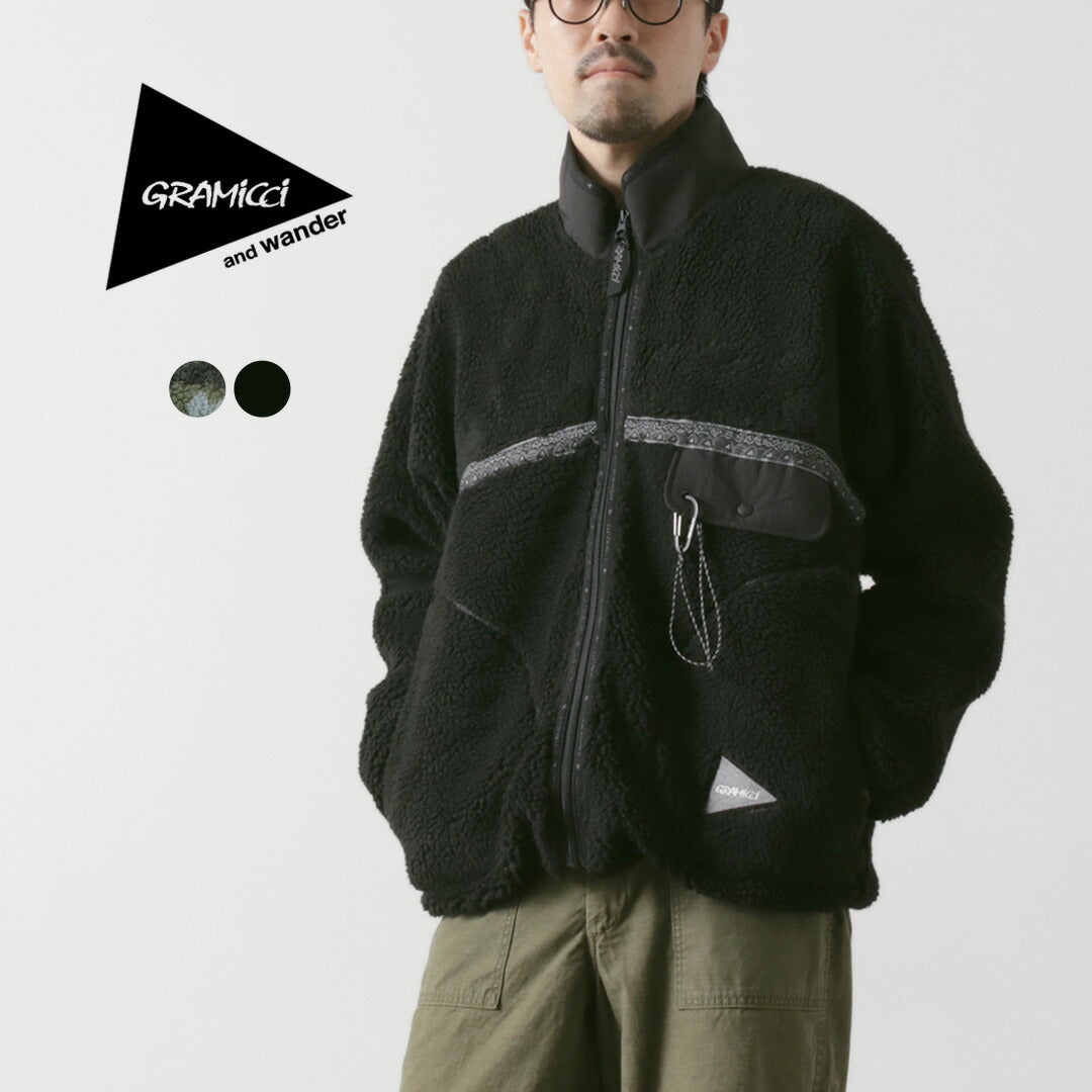 AND WANDER / Gramicci Jacquard Tape Fleece Jacket