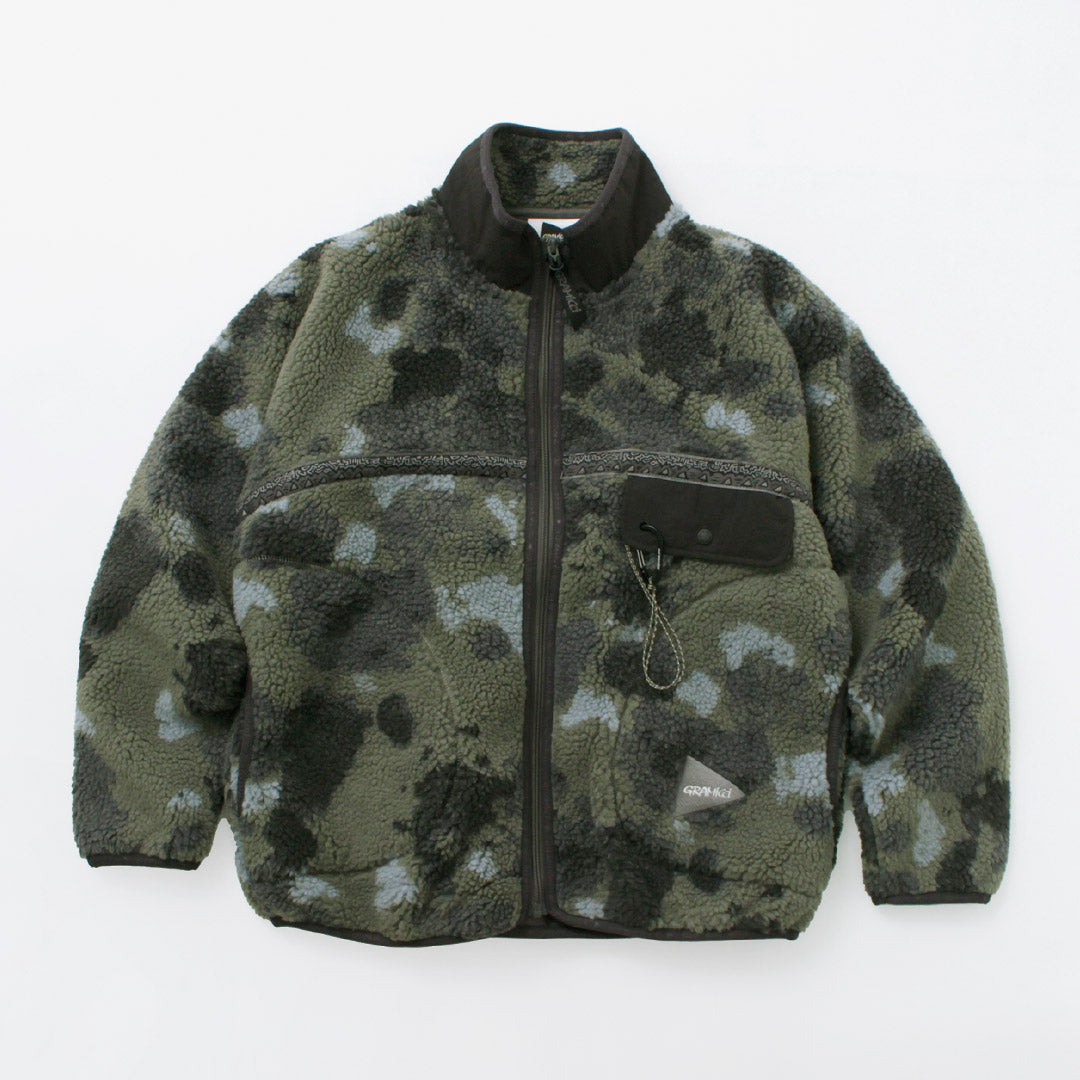 AND WANDER / Gramicci Jacquard Tape Fleece Jacket