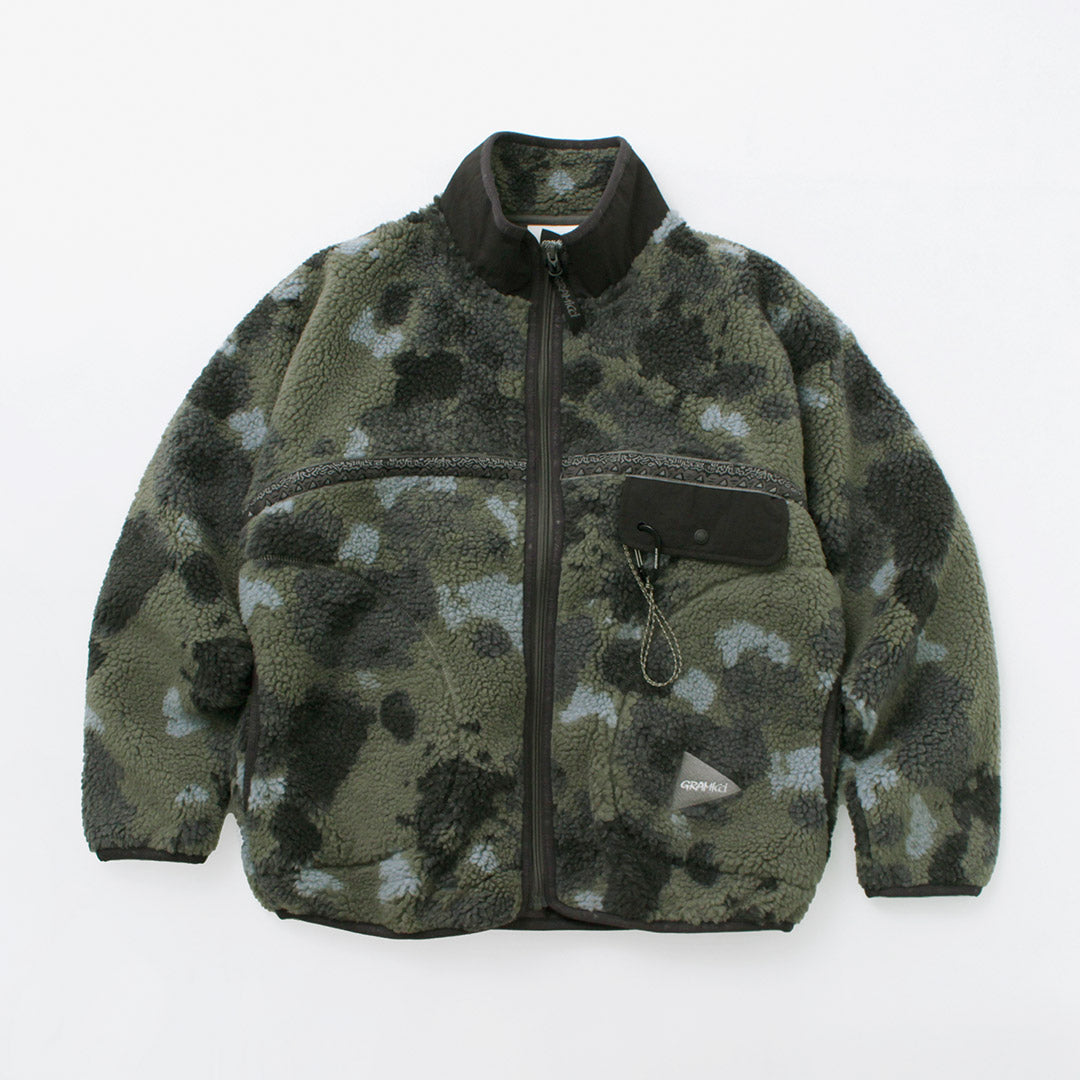 AND WANDER / Gramicci Jacquard Tape Fleece Jacket