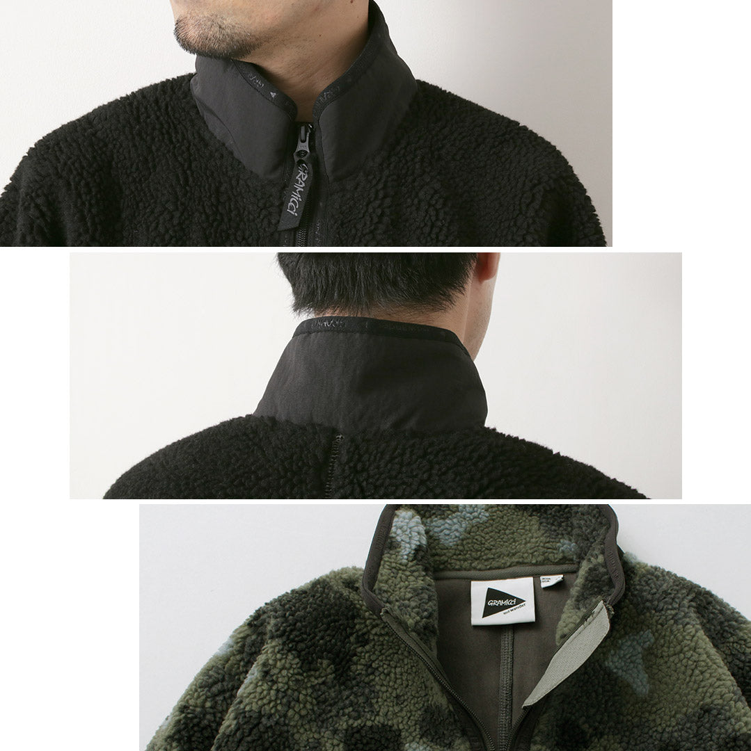 AND WANDER / Gramicci Jacquard Tape Fleece Jacket