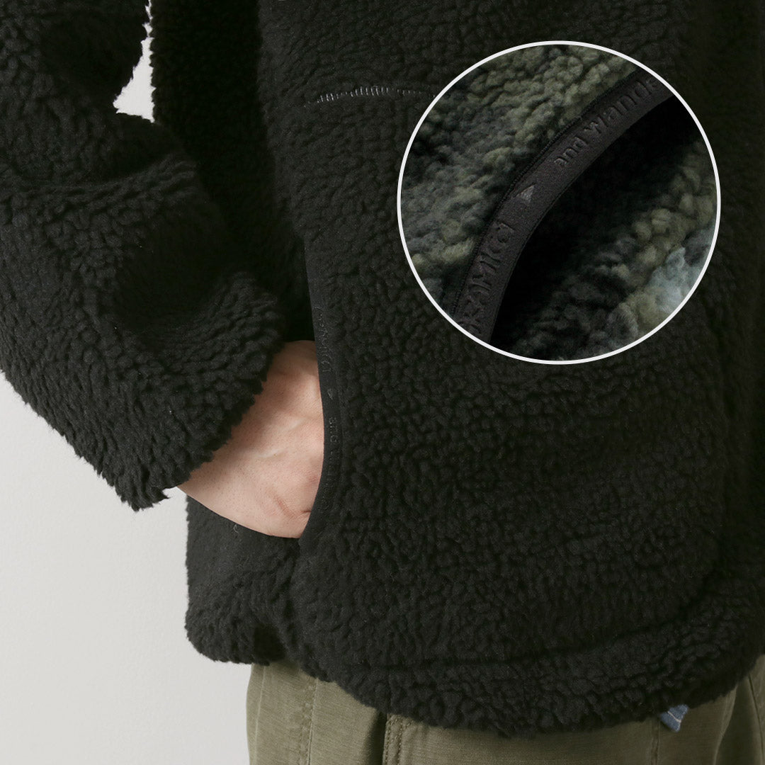 AND WANDER / Gramicci Jacquard Tape Fleece Jacket