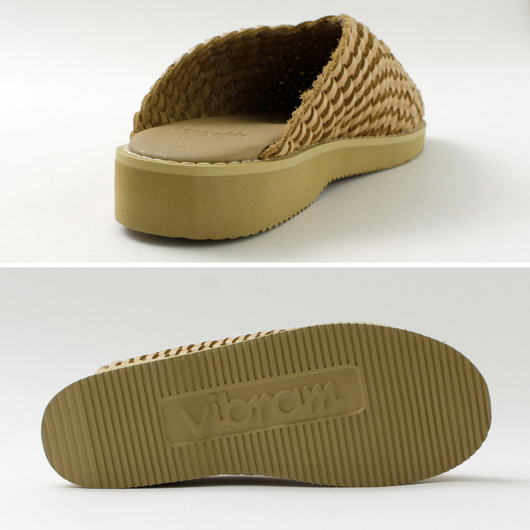 MOLLE SHOES / Woven Leather Crog Sandals