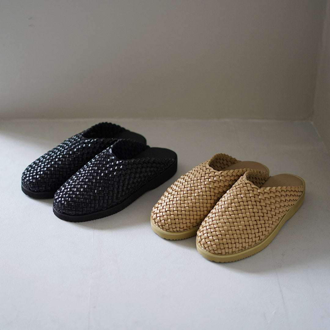 Chaussures MOLLE / Sandales de croog en cuir tissée