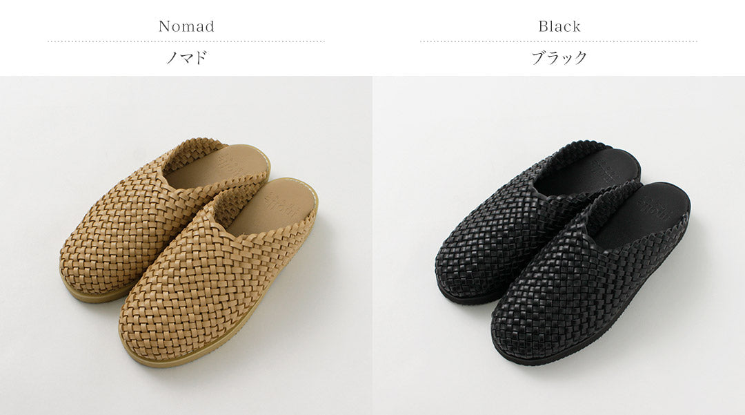 MOLLE SHOES / Woven Leather Crog Sandals