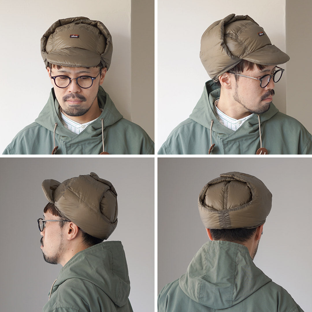 NANGA / Mountain Lodge Down Ear Flap Cap