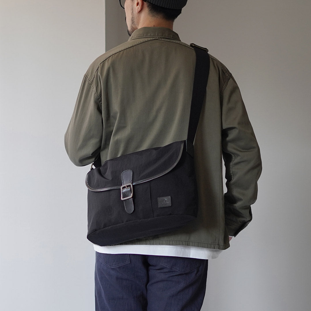 GLENROYAL / Flap Shoulder Bag Nylon Tussah