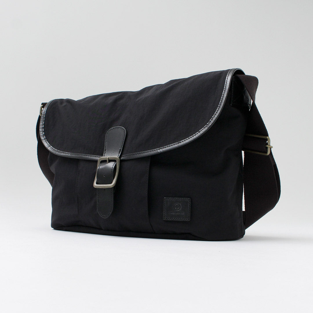 GLENROYAL / Flap Shoulder Bag Nylon Tussah