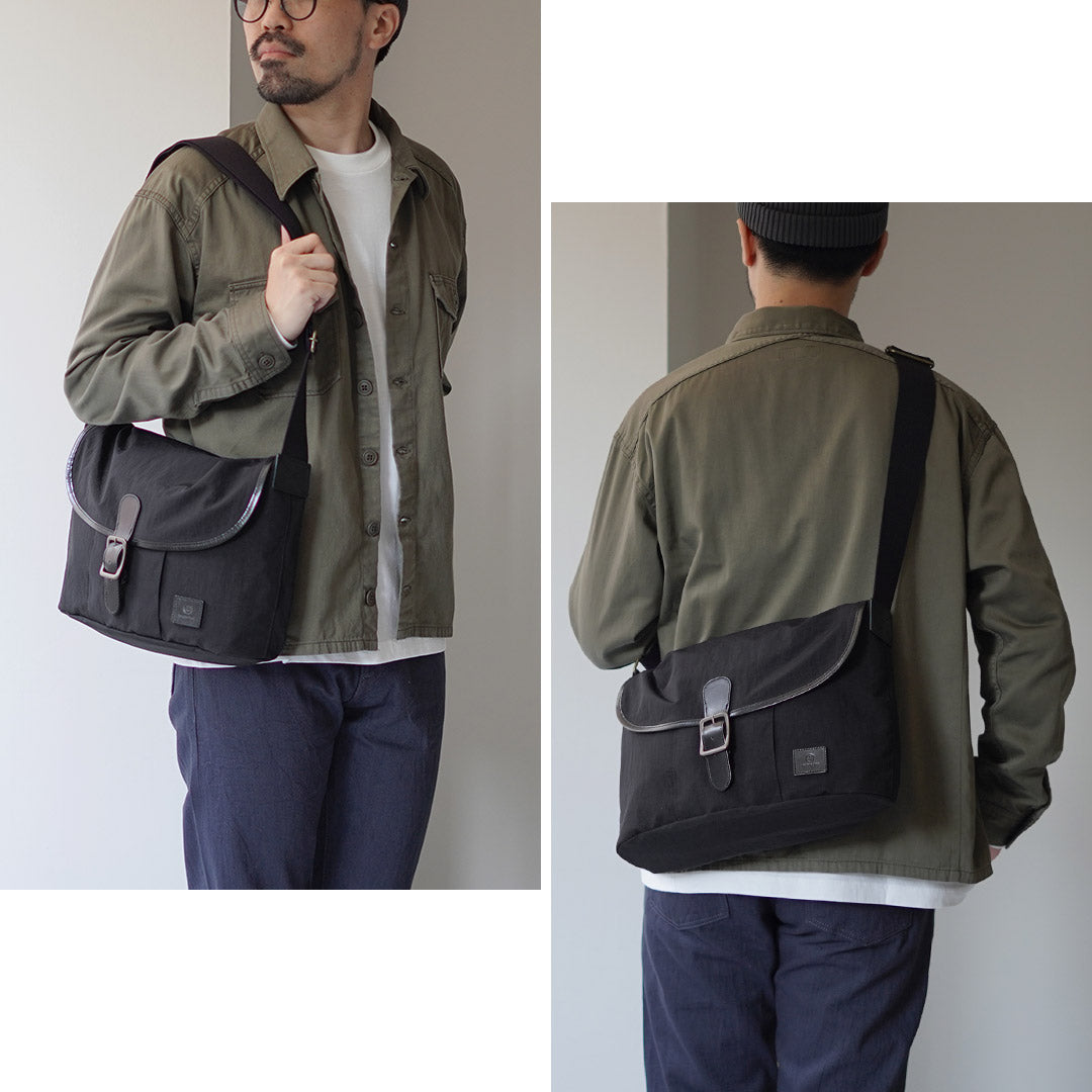 GLENROYAL / Flap Shoulder Bag Nylon Tussah