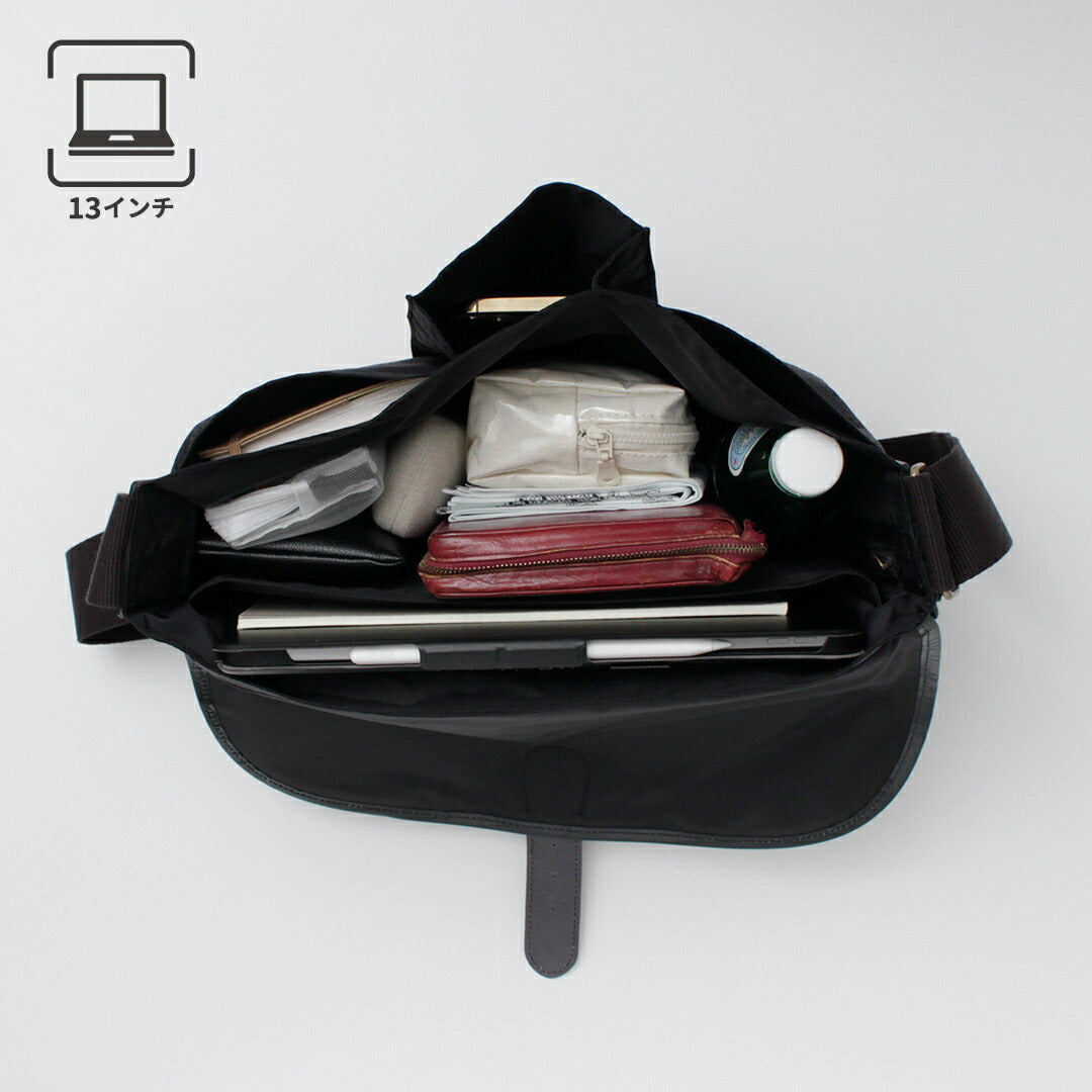 GLENROYAL / Flap Shoulder Bag Nylon Tussah