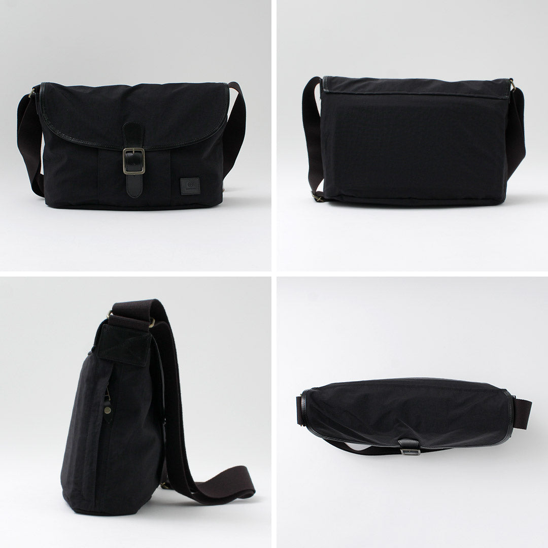 GLENROYAL / Flap Shoulder Bag Nylon Tussah