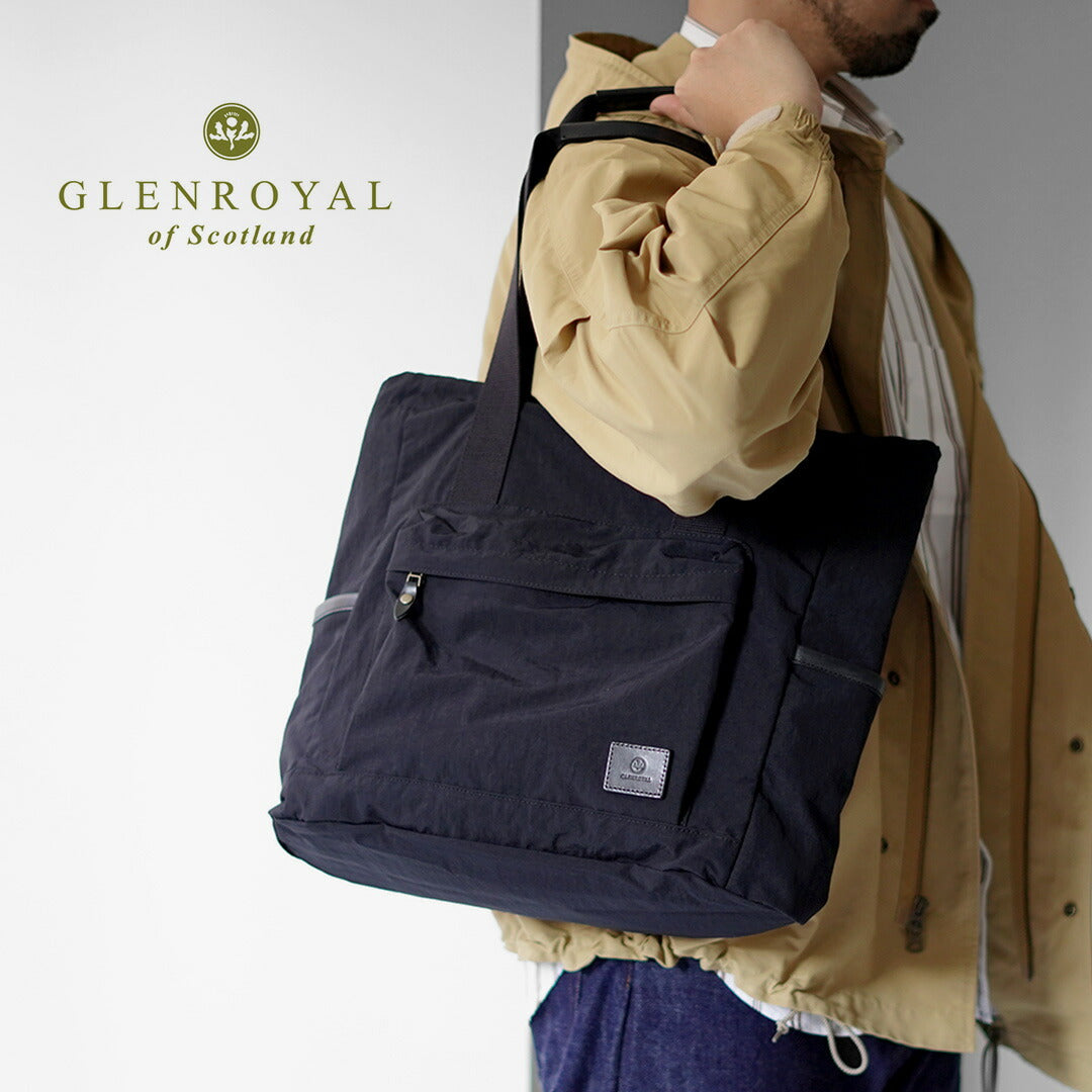 GLENROYAL / Drawcord Tote Bag Nylon Tassar
