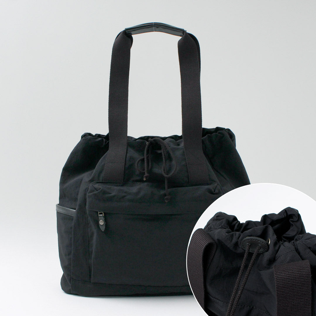 GLENROYAL / Drawcord Tote Bag Nylon Tassar