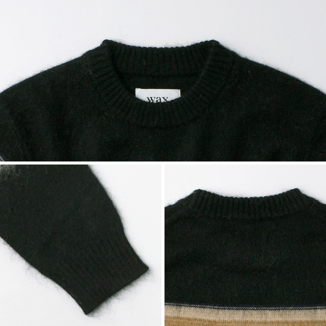 WAX LONDON / Wild Crew Knit Blush Stripe