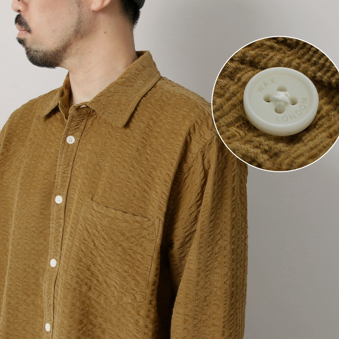 WAX LONDON / sherry-shirt seersucker cord