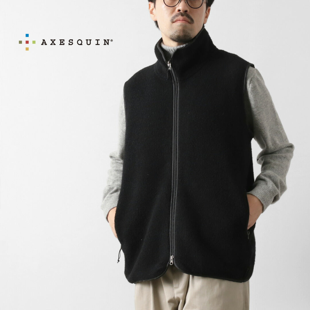 AXESQUIN / Wool Boa Vest